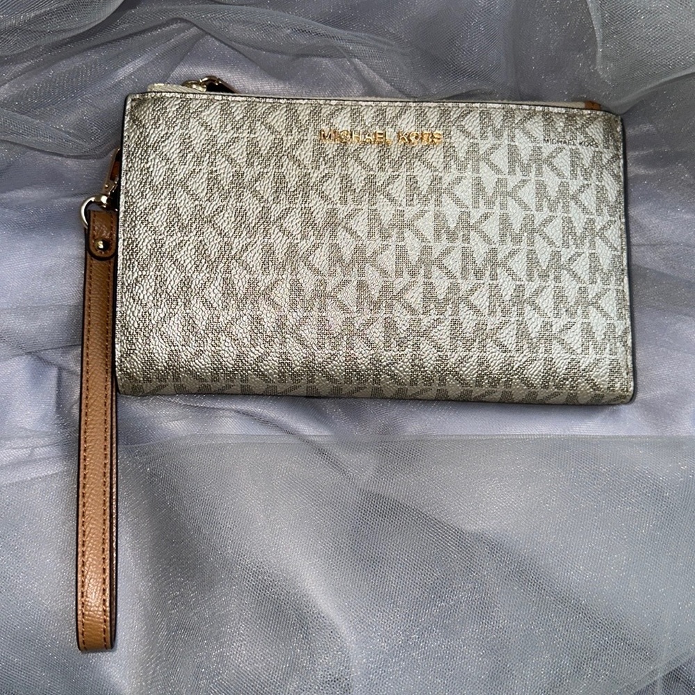Michael Kors Adele Leather Phone Wristlet